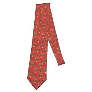 Peter Blair Lovely Mermaids Seahorse Sea Necktie Salmon Color Made in USA